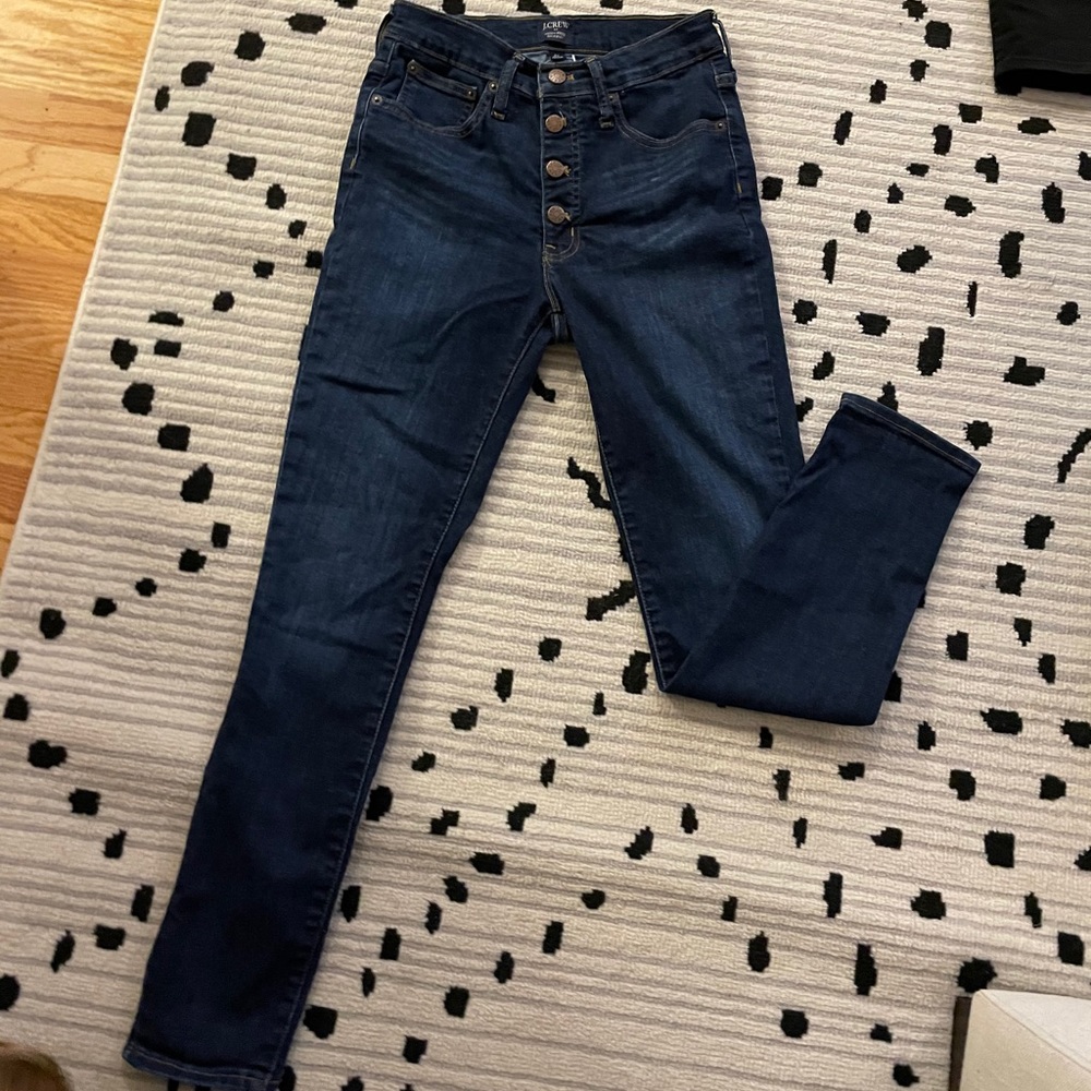 NWOT J Crew high rise skinny button fly jeans
